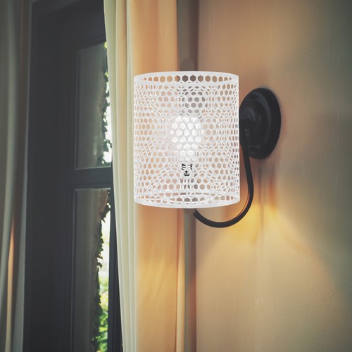 Lampshade cover hollowed - lampshade,