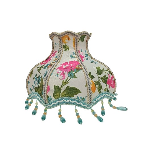 Lamp shade with - lamp, fringe