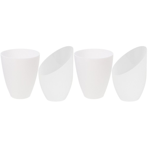 White plastic lamp shade cover - shade,