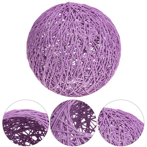 Decorative purple rattan lamp - decorative,