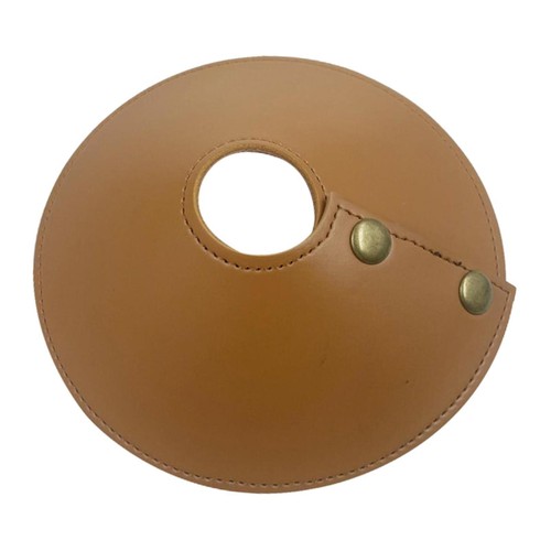 Leather lamp shade fanshaped - lamp,